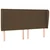 Vidaxl Box spring postelja z vzmetnico temno rjava 180x200 cm blago