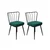 Hanah Home Yildiz 951 V4 Stolice, Tamno zelene