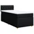 vidaXL Box spring postelja z vzmetnico črna 80x200 cm blago