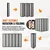 VEVOR Prostorilni razdelilec 6 panelov japonski slog 2420x1700x185 mm črn