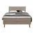 Bež boxspring postelja 160x200 cm Stockholm – Meise Möbel