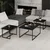 Hanah Home klub sto Levada 9307, 90,45,45 cm, crni