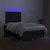 Vidaxl Box spring postelja z vzmetnico LED črna 120x190 cm blago