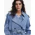Desigual Prehoden plašč moder denim