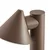 Lindby LED-ulična svetilka Soran, rjava, 60 cm, kovina, IP44 - Sodobni - rjava, bela