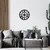 WALLXPERT Dekorativni metalni zidni sat Enzoclock S004 black
