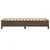Vidaxl Posteljni okvir brez vzmetnice temno rjav 90x200 cm blago