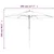 Vrtni suncobran s drvenim stupom crni 299 x 240 cm
