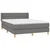 Vidaxl Box spring posteljni z vzmetnico temno siv 140x190 cm blago