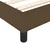 Vidaxl Box spring postelja z vzmetnico temno rjav 120x200 cm blago
