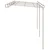 Vidaxl Vrtna pergola antično rjava 6x3x2,5 m železo