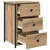 Noćni ormar s ladicama 2 pcs Smeđa 40 x 36 x 60 cm