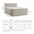 Rjava boxspring postelja s prostorom za shranjevanje 160x200 cm Caya – Maison de Reve