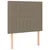 Vidaxl LED posteljno vzglavje taupe 80x5x118/128 cm blago