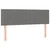 Vidaxl Box spring postelja z vzmetnico temno siva 140x200 cm blago