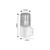 RABALUX Haren Spoljna zidna lampa, IP54, E27, 60W, Crna