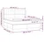Vidaxl Box spring postelja z vzmetnico modra 180x200 cm blago
