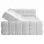 Boxspring Krevet Brisbane 120/220 cm , sivo-bela