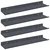 Lebdeća polica Zidne 4 pcs Antracit 40 x 8,5 x 2,5 cm Čelik