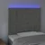 LED uzglavlje svjetlosivo 90x5x118/128 cm baršunasto