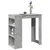 Barski stol s stalcima boja betona 102 x 50 x 103,5 cm drveni