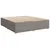 Vidaxl Box spring postelja z vzmetnico taupe 200x200 cm blago