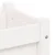 Vrtna sadilica s nogama bijela 110x31x70 cm od masivne borovine