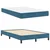 Vidaxl Postelja boxspring z vzmetnico Temno modra 120 x 200 cm Žamet