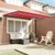 Okvir tende Crvena 300 x 250 cm Poliester s PU premazom