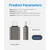 OTG adapter Techsuit SlateVolt A10 USB-A v USB-C USB 3.0, 5Gbps, 3A, Thunderbolt 3 podpora, cinkova zlitina - siv