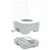 Kamperski WC Siva i bijela 41,5 x 36,5 x 30 cm Polietilen