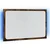 LED kupaonsko ogledalo boja dimljenog hrasta 60x8,5x38cm drveno