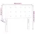 Vidaxl vidaXL Vzglavje za posteljo temno modro 100x5x78/88 cm žametno
