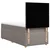 Vidaxl Box spring postelja z vzmetnico taupe 90x200 cm blago