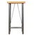 Barski stol od masivne obnovljene tikovine 60 x 60 x 107 cm
