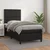 Vidaxl Box spring postelja z vzmetnico črn 100x200 cm umetno usnje
