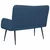 Vidaxl Kavč za 2 osebi Modra 115 x 61 x 87 cm Blago
