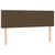 Vidaxl Box spring postelja z vzmetnico temno rjav 140x190 cm blago