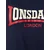 LONSDALE Majica mornarska/rdeča/bela
