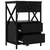 Noćni ormar 2 pcs Crni hrast 40 x 31 x 60 cm Konstruirano drvo