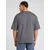 Trendyol Anthracite Basic 100% Cotton Oversize/Wide-Fit Short Sleeve T-Shirt