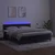 VIDAXL Box spring postelja z vzmetnico LED črna 180x200 cm ž