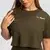 GymBeam Women‘s Limitless Cropped T-Shirt Espresso