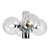 Plafonska lampa SFERIO 4xE14/5W/230V sjajni hrom/prozirno staklo