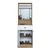 Hanah Home Komoda za hodnik P6 3294, 60x182.8x35.5 cm, Smeđe boje
