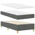 vidaXL LED Box Spring Postelja Temno siva 90 x 190 cm blago