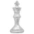 Skulpture 2 pcs Srebrno 17 x 17 x 42 cm Aluminij