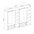 Hanah Home Garderober Kale-4011, 270x190x52 cm, Beli