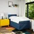 Vidaxl Box spring postelja z vzmetnico modra 90x190 cm blago