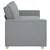 Trosjed Svijetlo siva 220x78x84 cm Tkanina